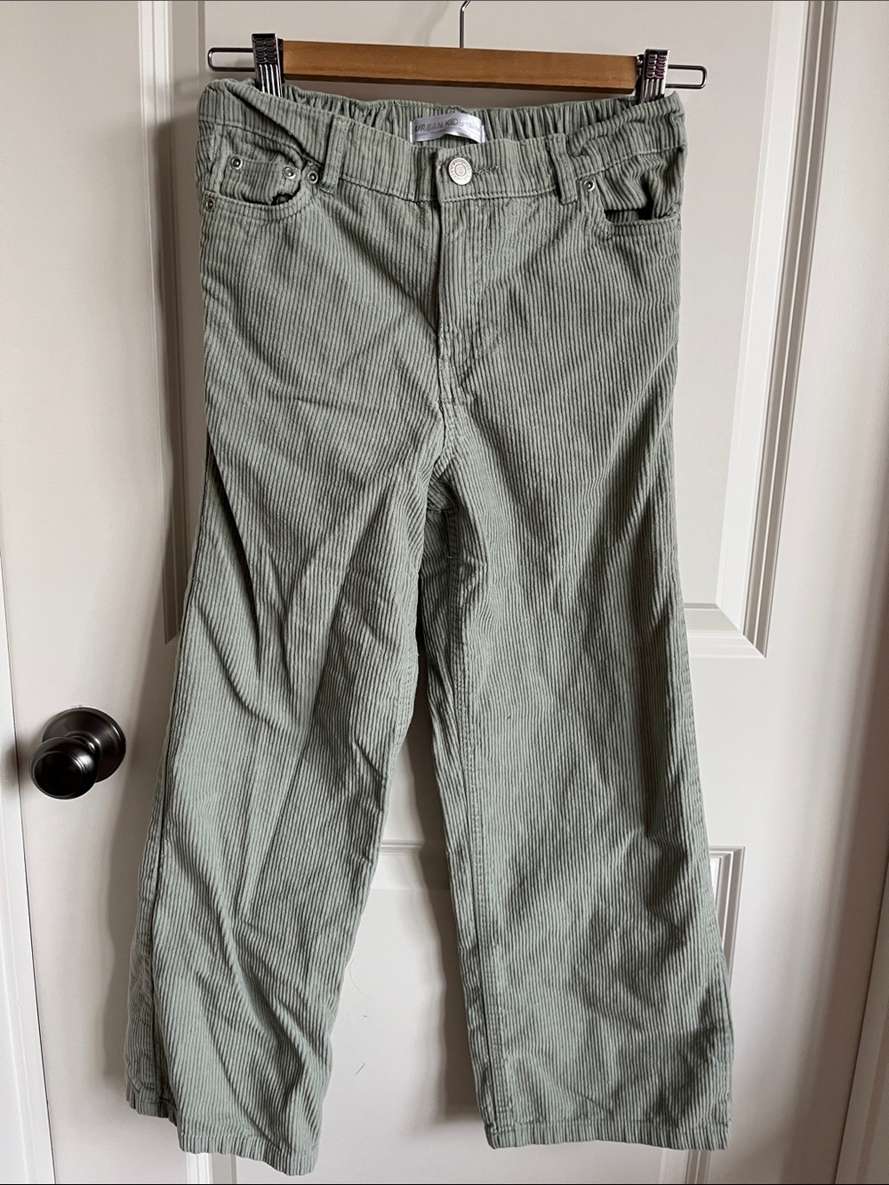 Urban Kids Sage Green Corduroy Jeans - Wide Leg